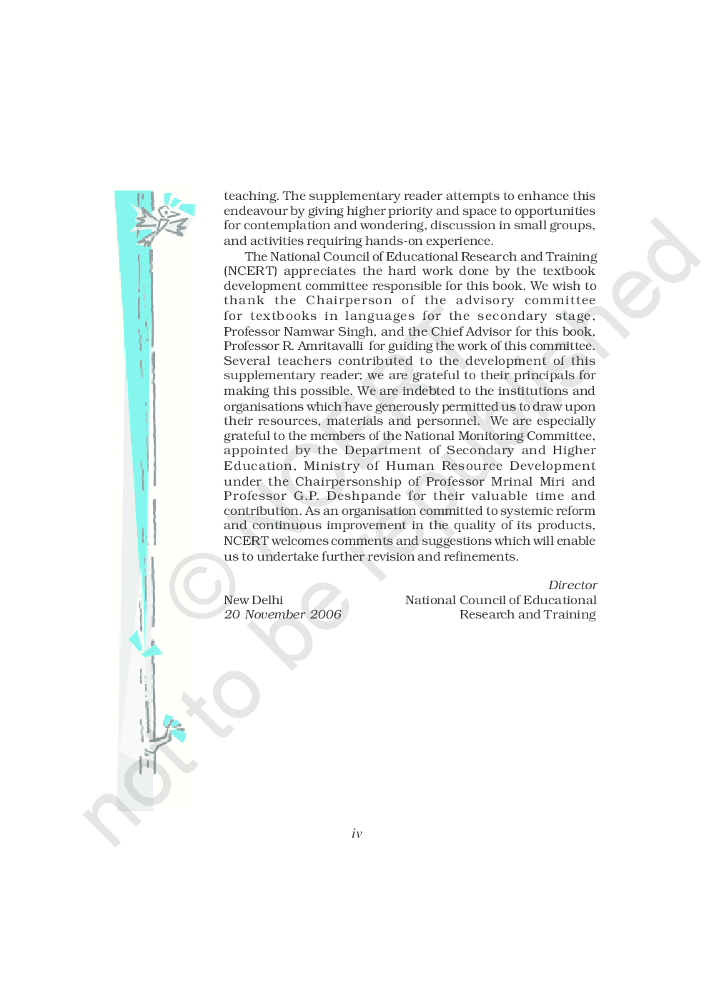 NCERT Foot Prints Withour Feet Supp. Reader Textbook for Class X - Page 5