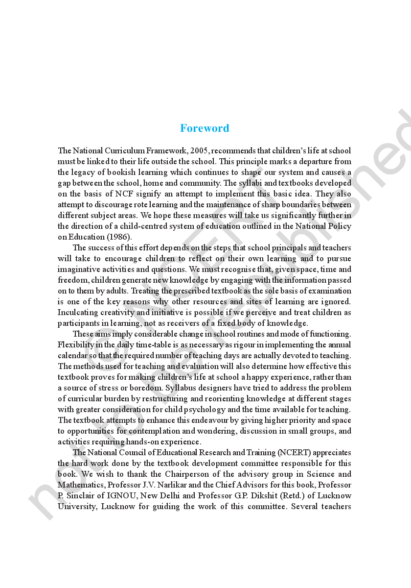 NCERT Mathematics Textbook for Class X - Page 4