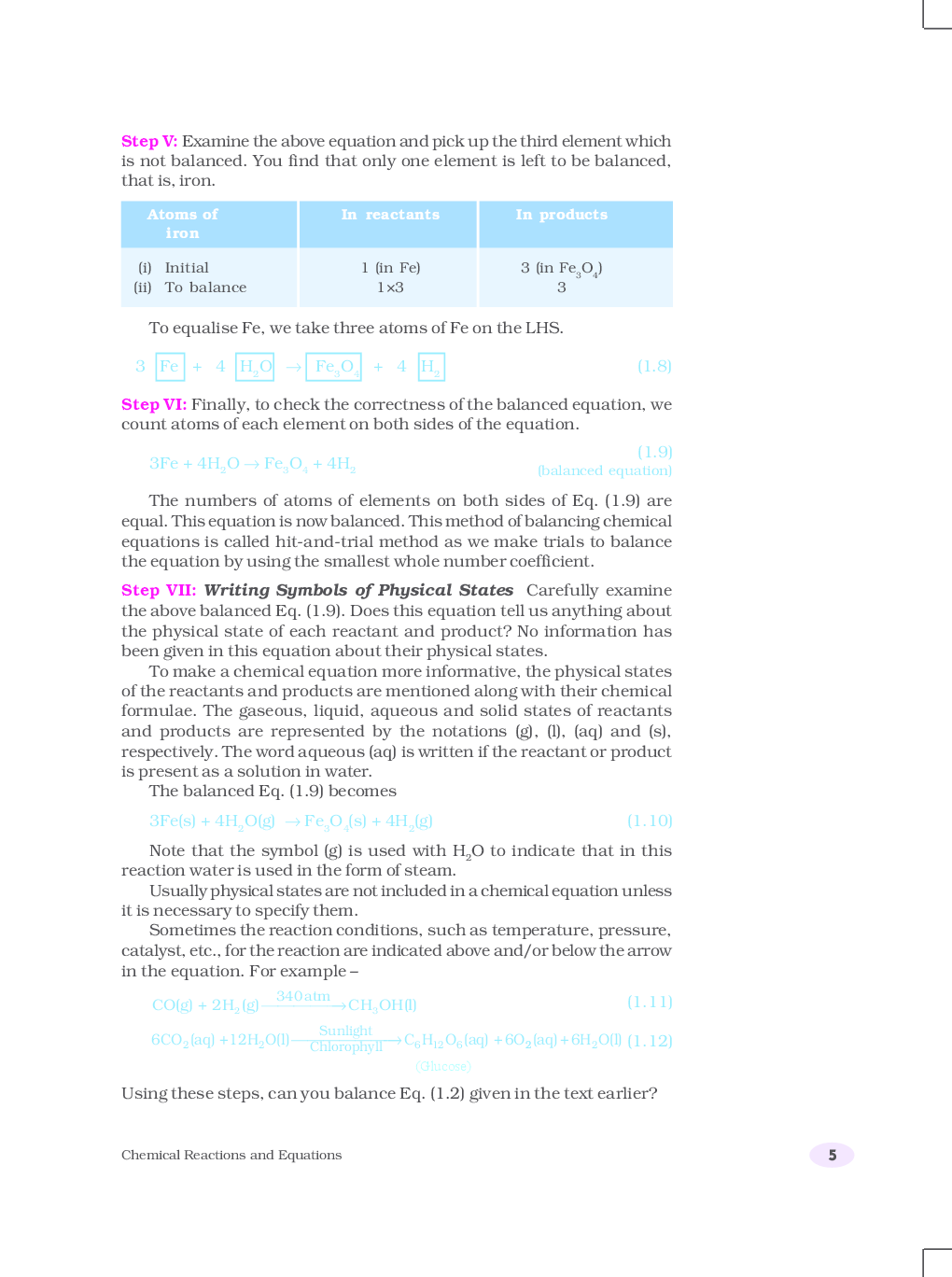 NCERT Science Textbook for Class X - Chapter 1 - Chemical reactions and equations - Page 5