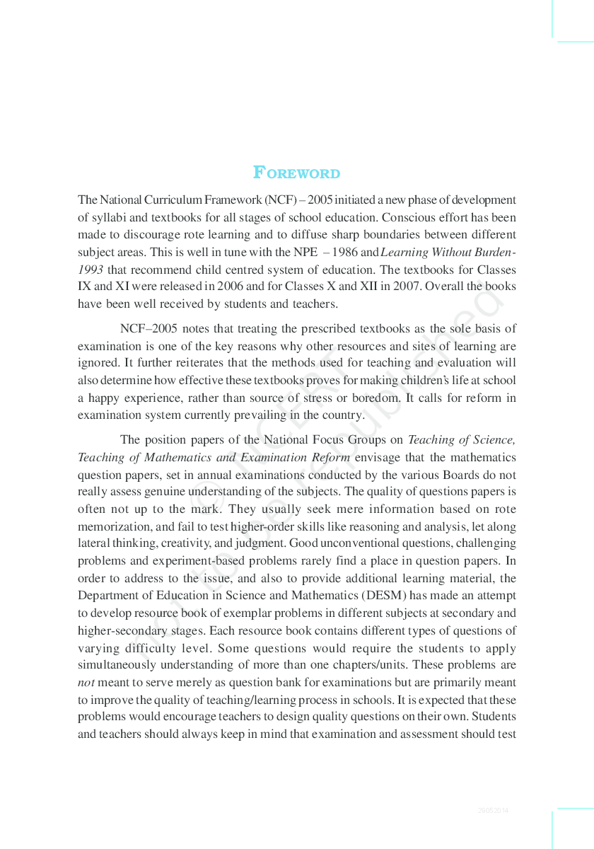 NCERT Exemplar Problems Math Textbook for Class IX - Page 3