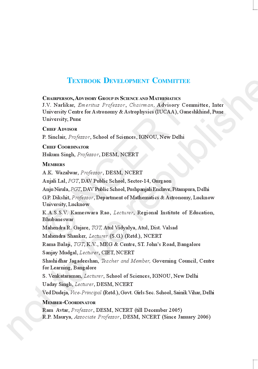 NCERT Mathematics Textbook for Class IX - Page 5