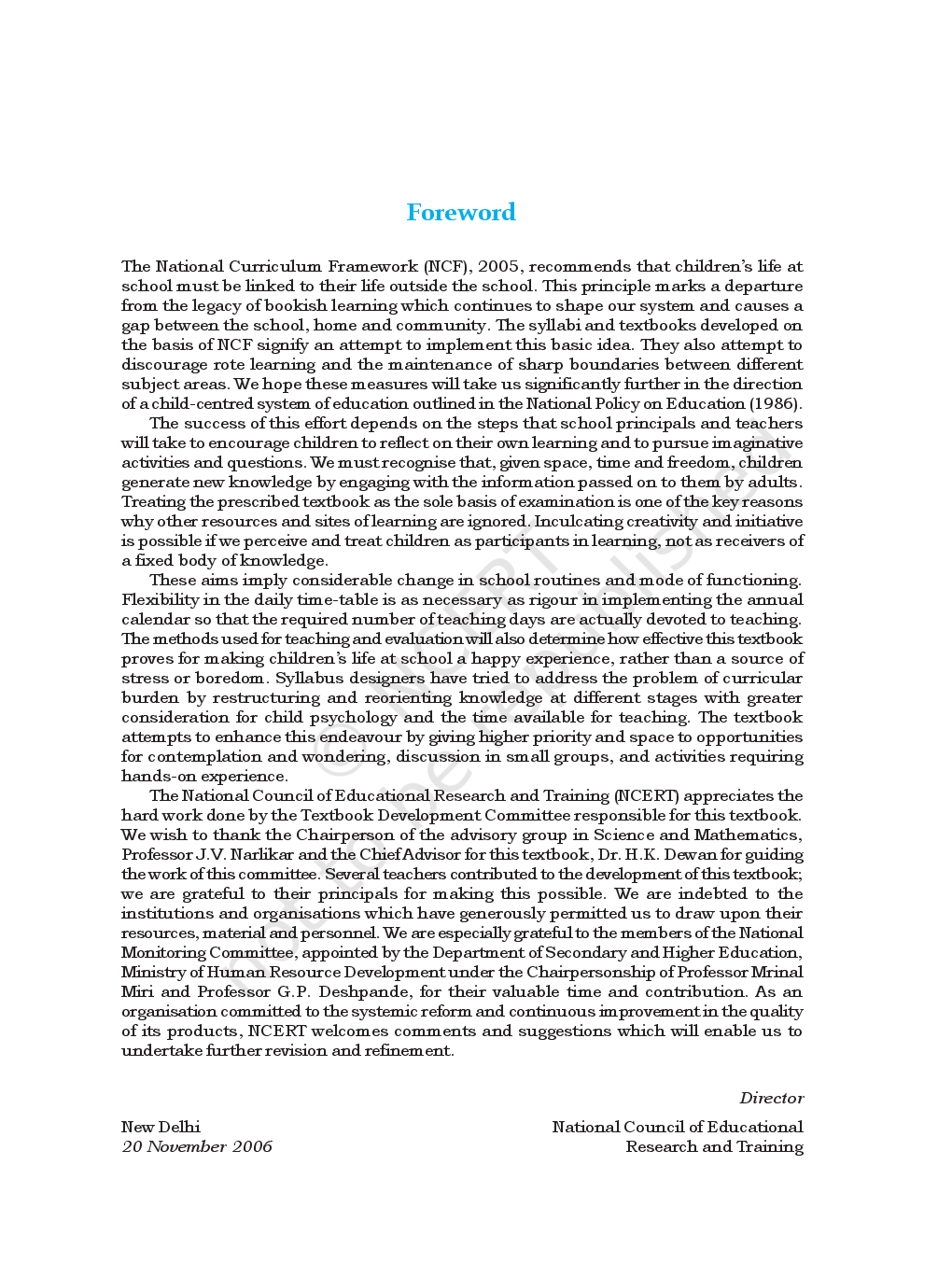 NCERT Mathematics Textbook for Class VI - Page 3