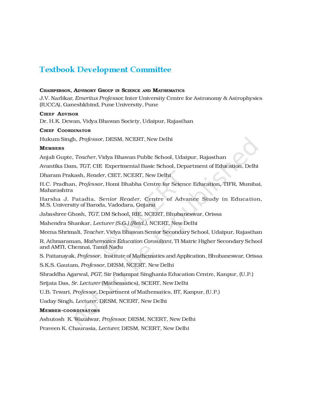 NCERT Mathematics Textbook for Class VI - Page 5