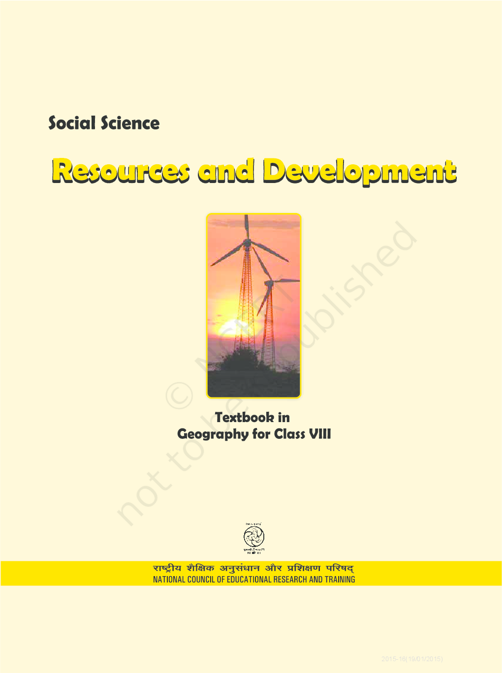 NCERT Resourse and Developement (Geography)-Social Science Textbook for Class VIII - Page 2