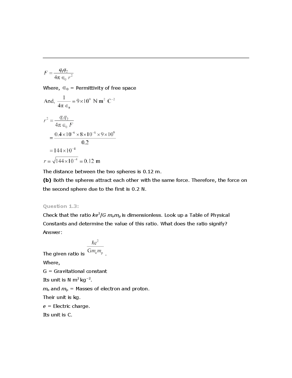 NCERT PhysicsTextbook Solutions for Class XII - Page 3