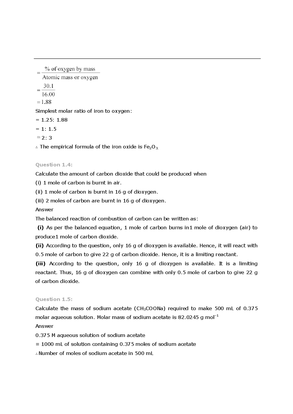 NCERT Chemistry Textbook Solutions for Class XI - Page 4