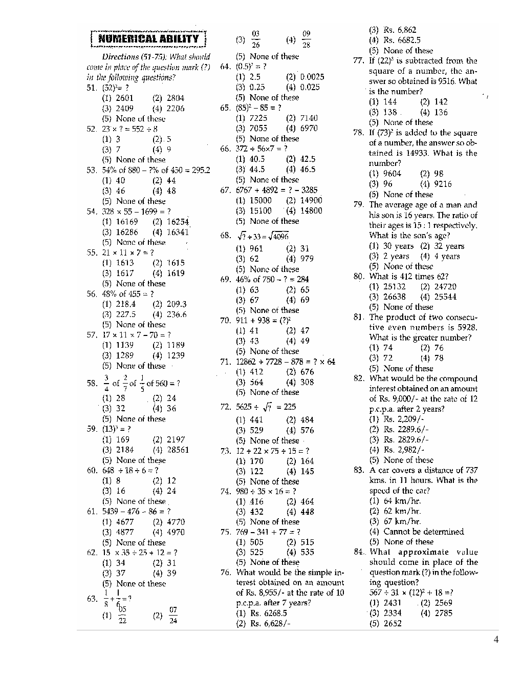 Bank Clerk Bank Of Baroda Solved Previous Year Paper 2008 - Page 5