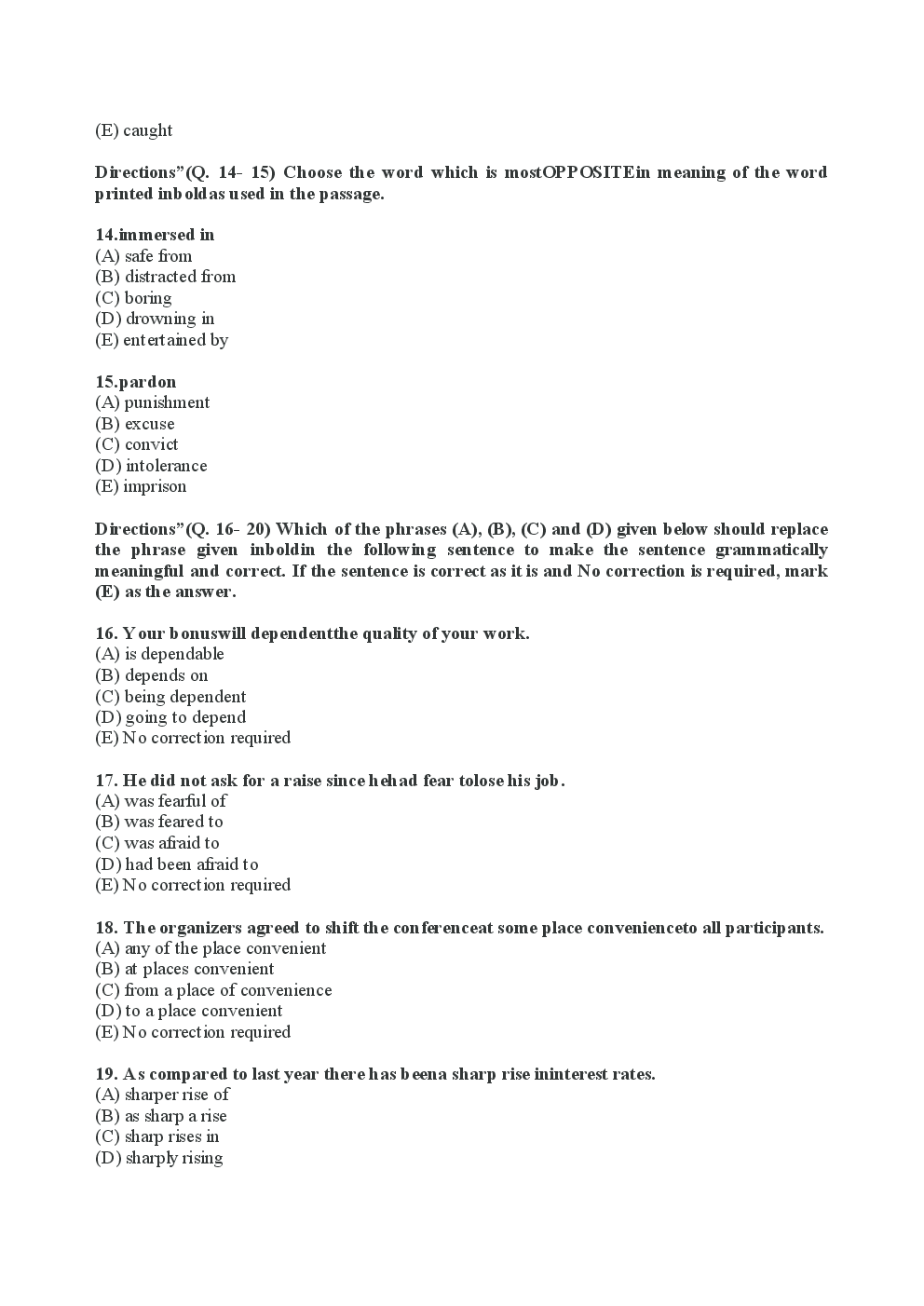 Bank Clerk Bank Of India Solved Previous Year Paper 2008-10 - Page 5