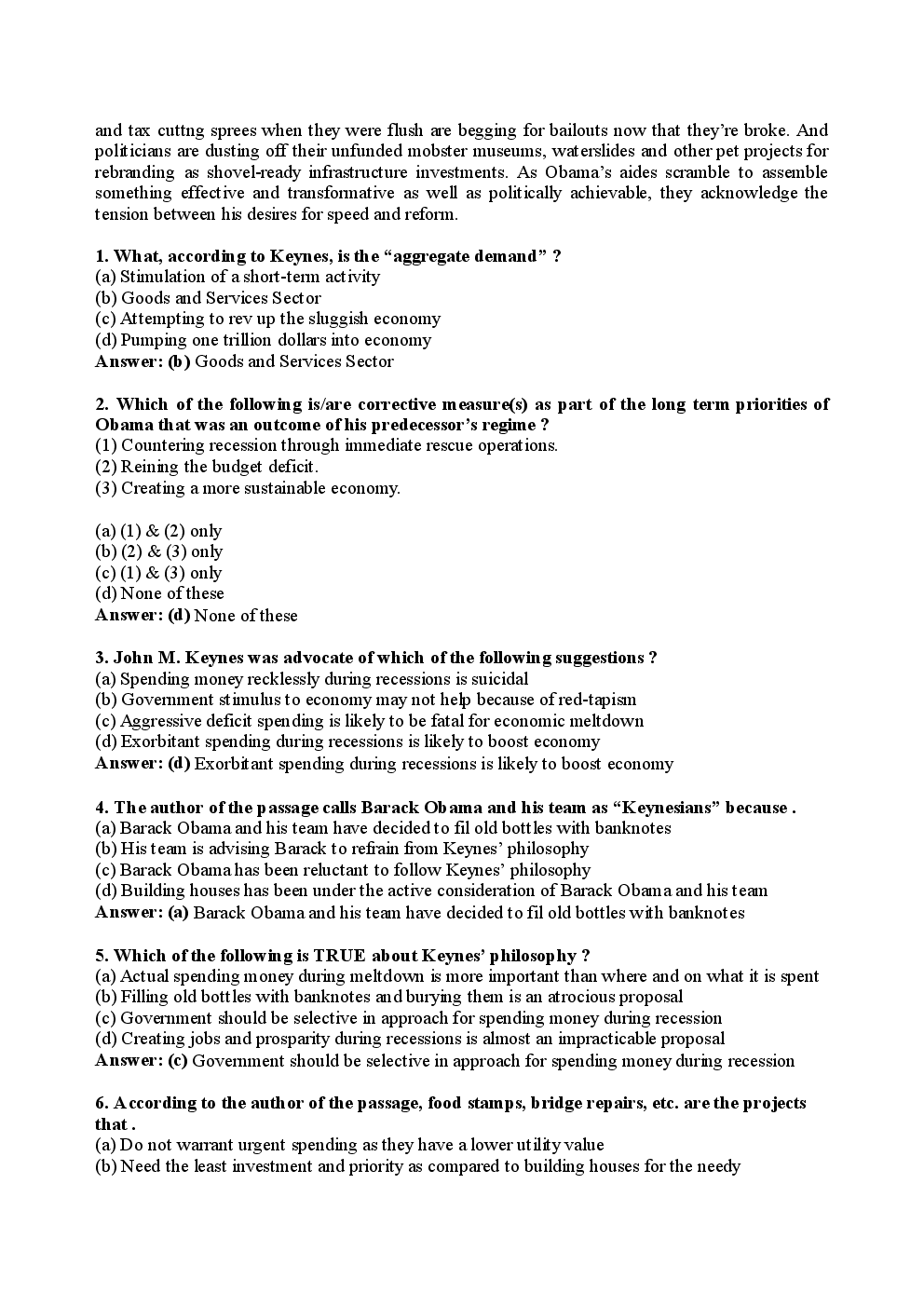 Bank Clerk Canara Bank Solved Sample Previous Year Paper 2008 & 2010 - Page 3