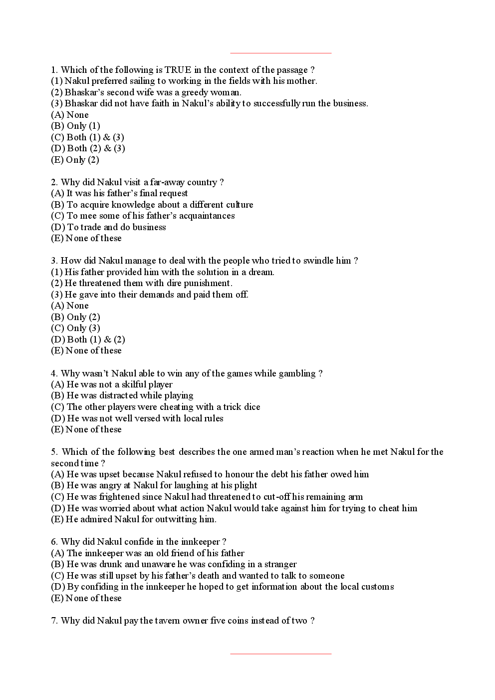 Bank Clerk Dena Bank Solved Sample Previous Year Paper 2008 - Page 3