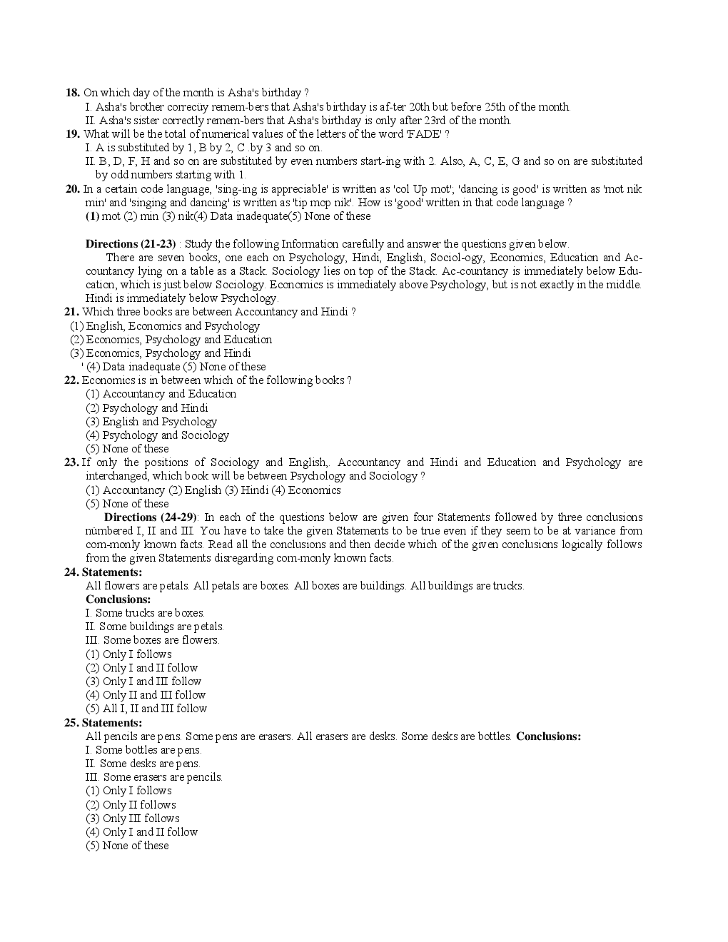 Bank Clerk Himachal Gramin Bank Solved Sample Previous Year Paper 2010 - Page 4