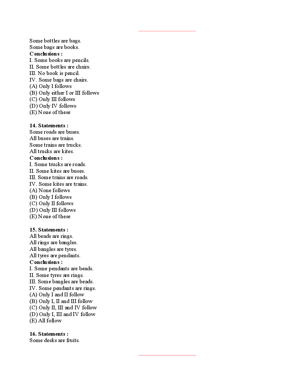 Bank Clerk IDBI Bank Solved Sample Previous Year Paper 2008 - Page 5