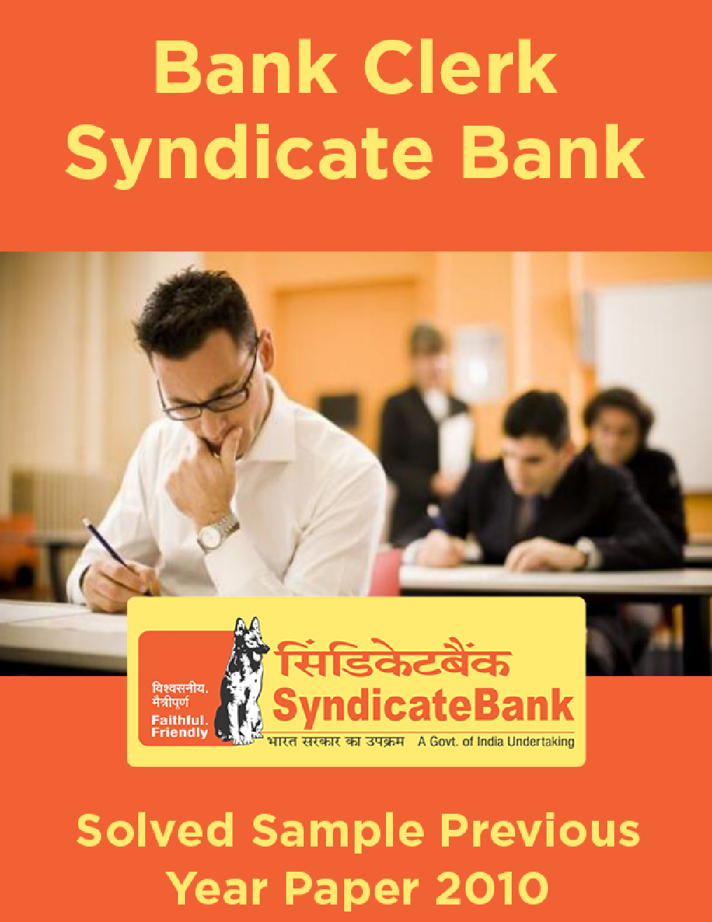 Bank Clerk Syndicate Bank Solved Sample Previous Year Paper 2010 - Page 1