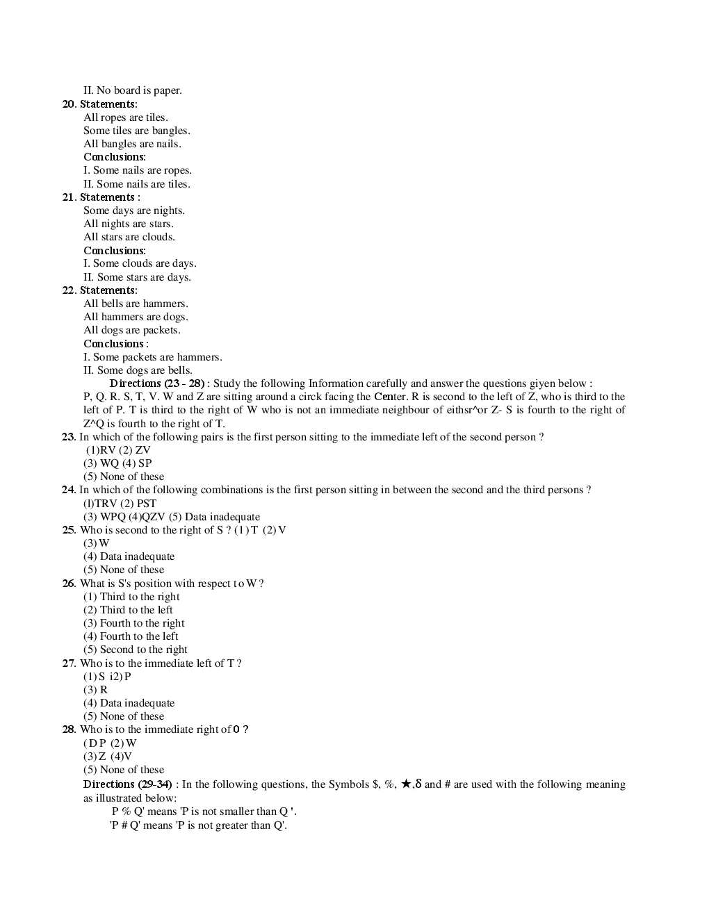 Bank Clerk UCO Bank Solved Sample Previous Year Paper 2010 - Page 4