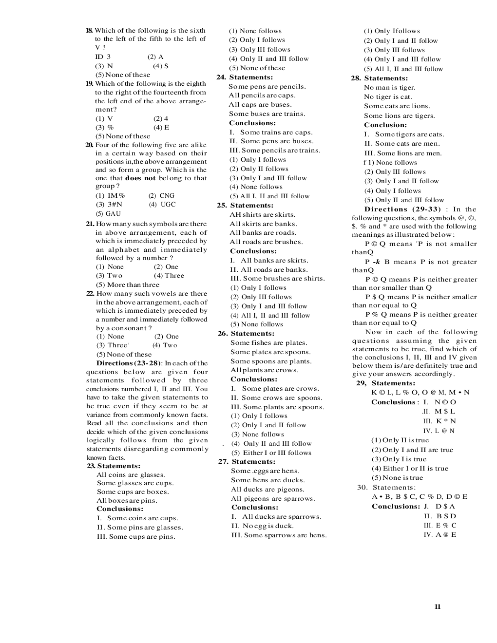 Bank Clerk Vijaya Bank Solved Sample Previous Year Paper 2010 - Page 3