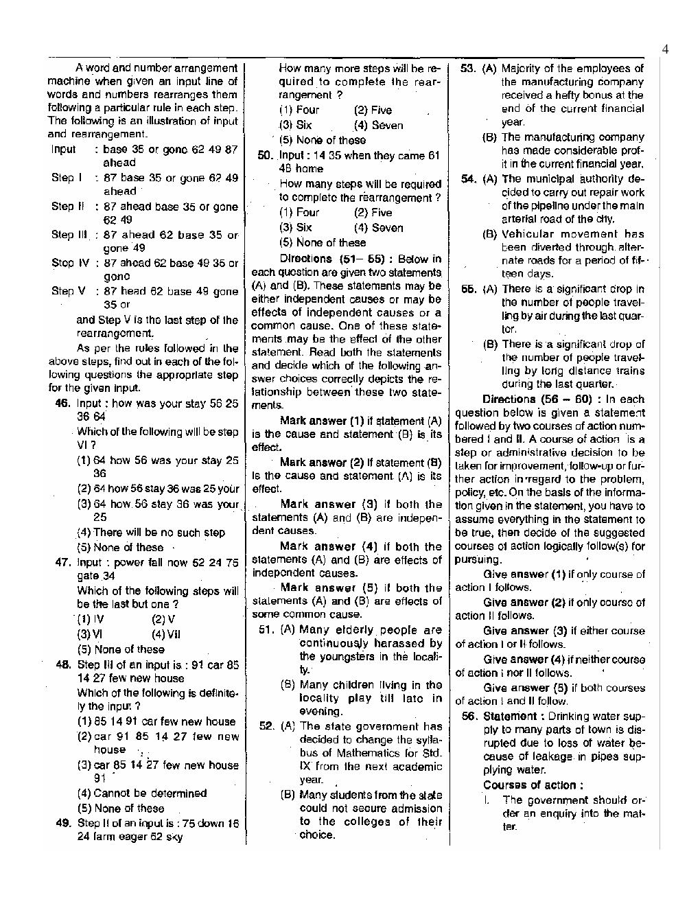 Bank PO Andhra Bank Solved Previous Year Paper 2009 - Page 5