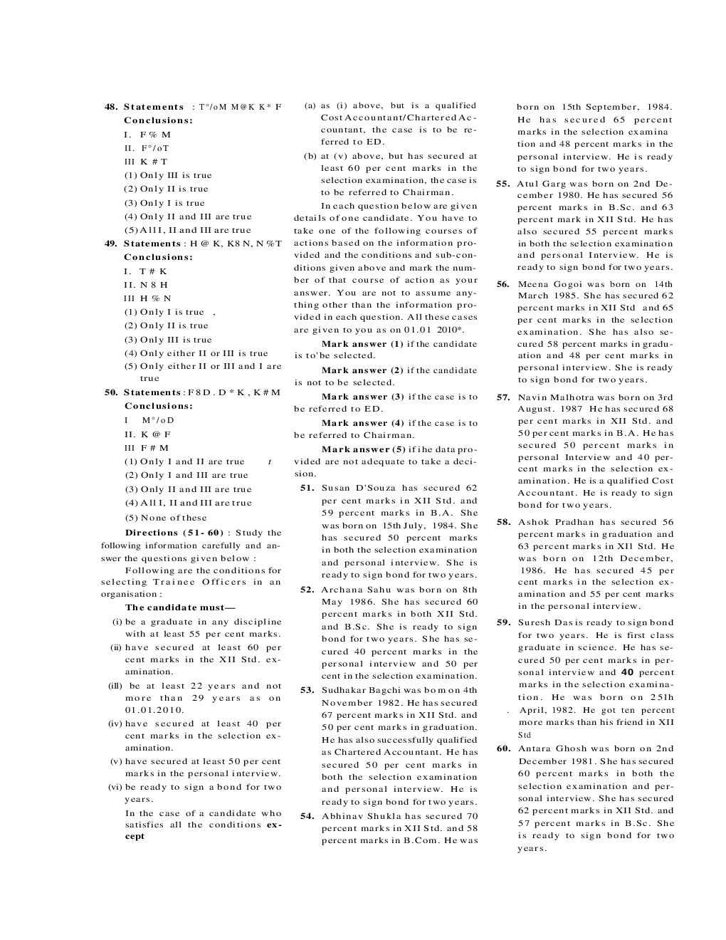 Bank PO Bank of India Solved Previous Year Paper 2010 - Page 5