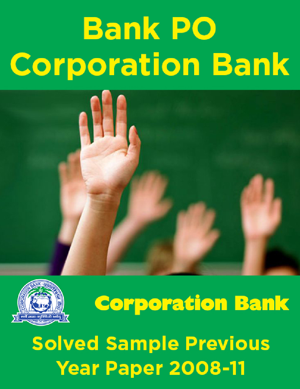 Bank PO Corporation Bank Solved Previous Year Paper 2008-11 - Page 1