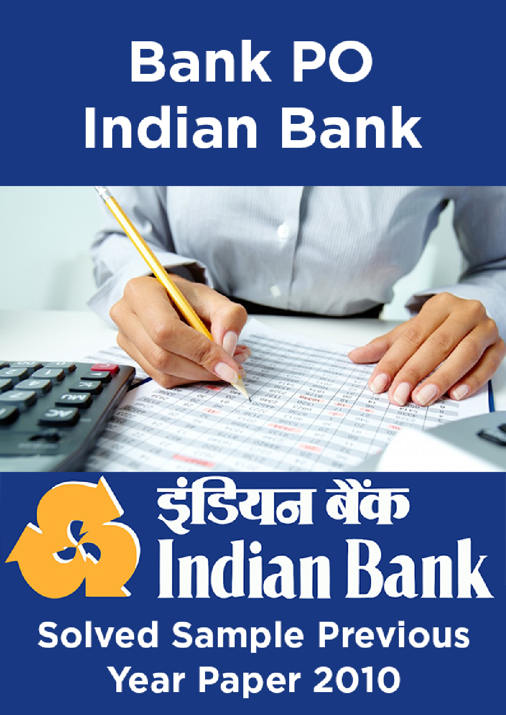 Bank PO Indian Bank Solved Sample Previous Year Paper 2010 - Page 1