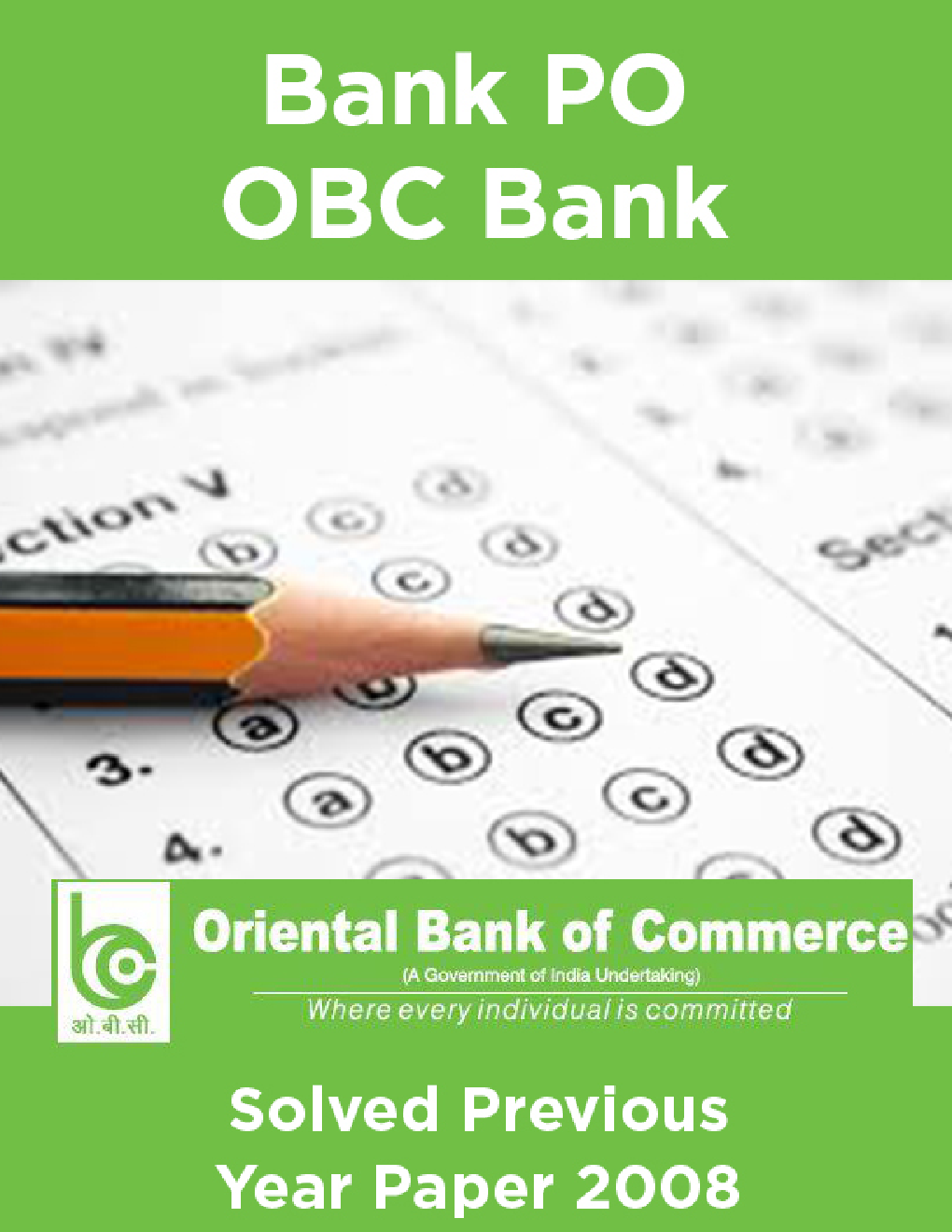 Bank PO OBC Bank Solved Previous Year Paper 2008 - Page 1