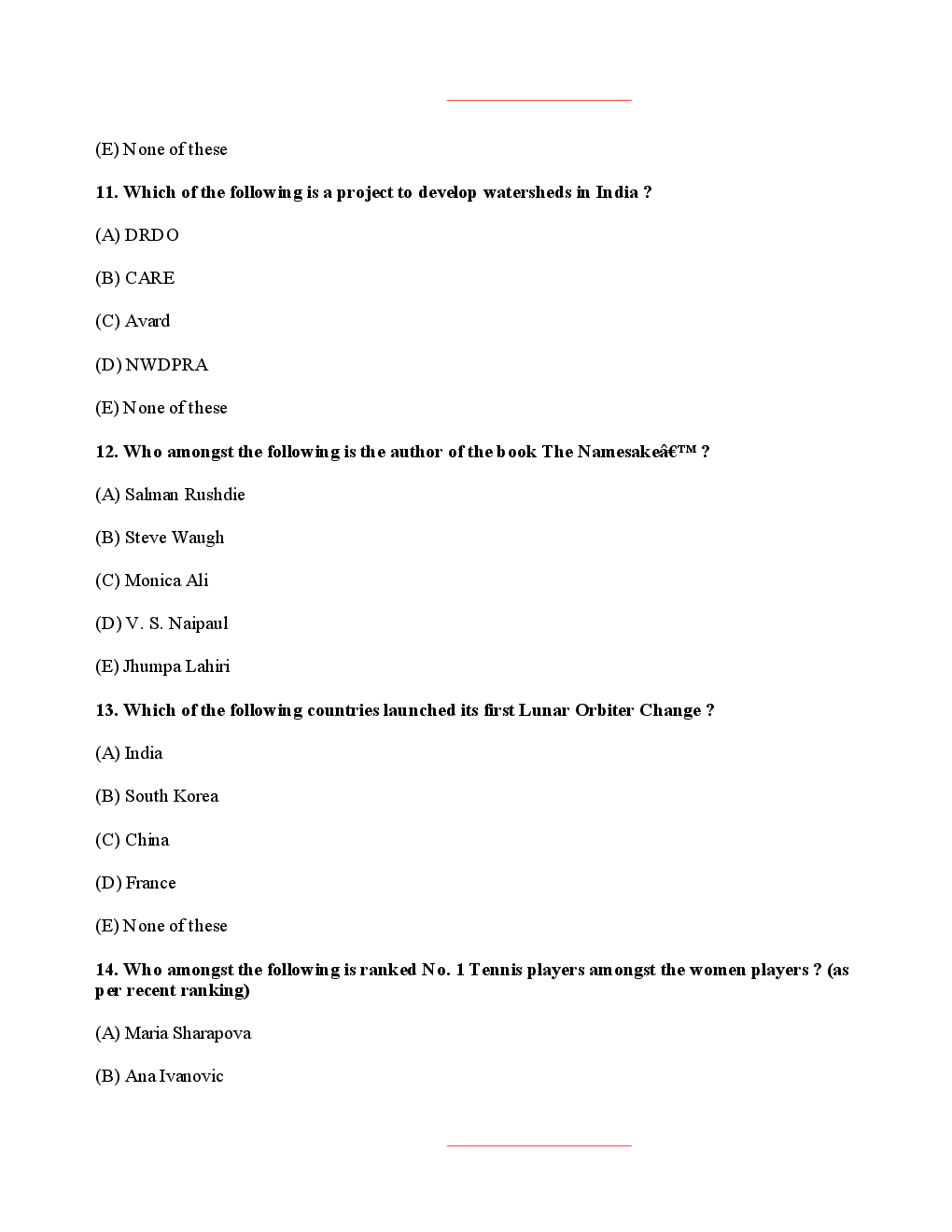Bank PO OBC Bank Solved Previous Year Paper 2008 - Page 5