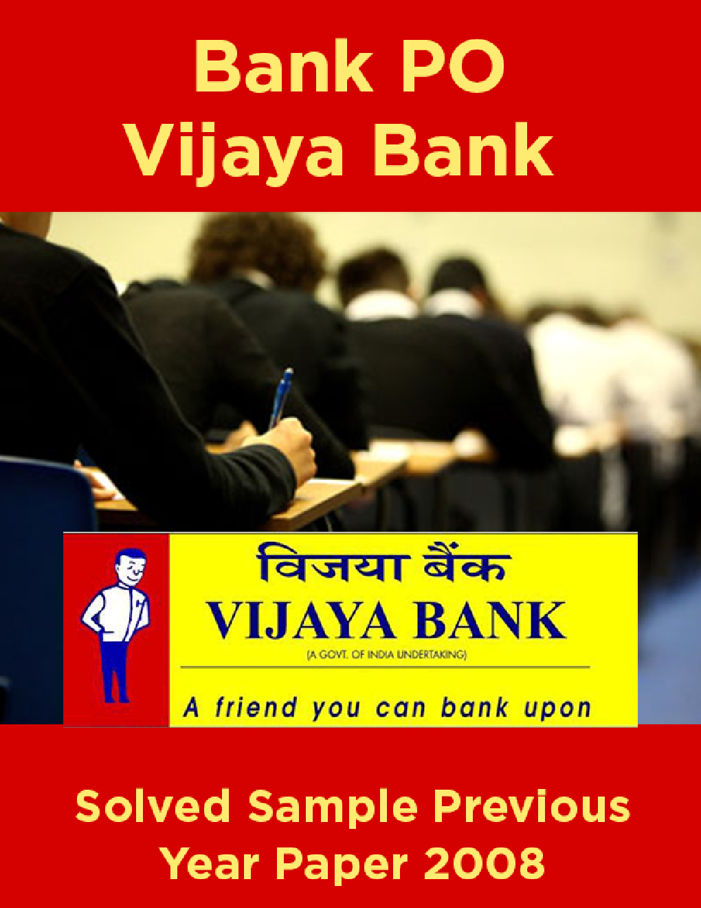 Bank PO Vijaya Bank Solved Sample Previous Year Paper 2008 - Page 1