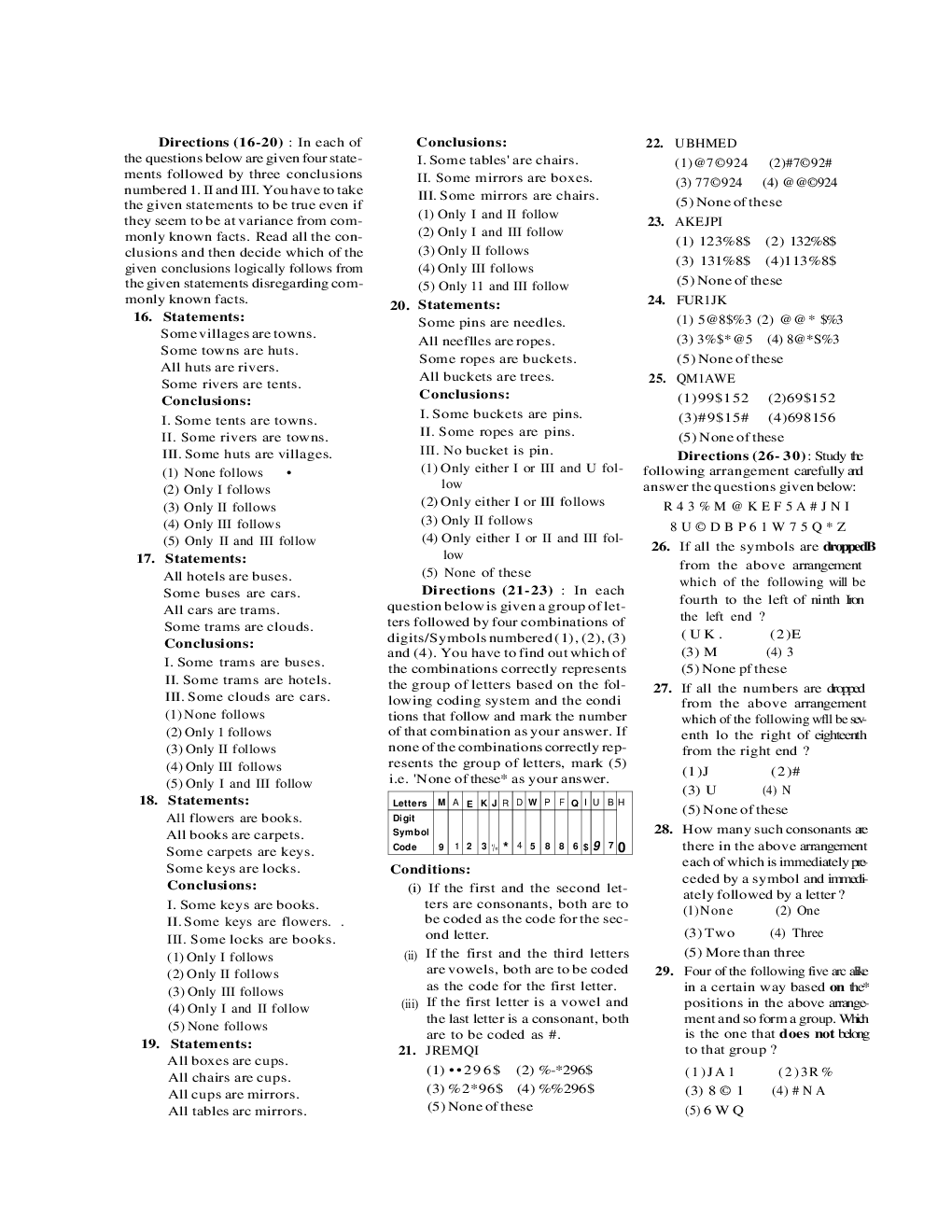 IBPS Marketing Officer Indian Bank Solved Previous Year Paper 2010 - Page 3