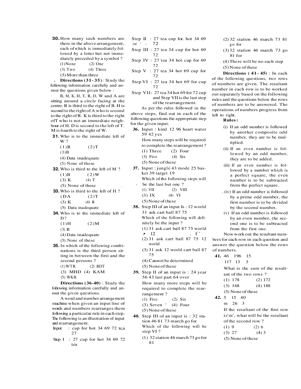 IBPS Marketing Officer Indian Bank Solved Previous Year Paper 2010 - Page 4