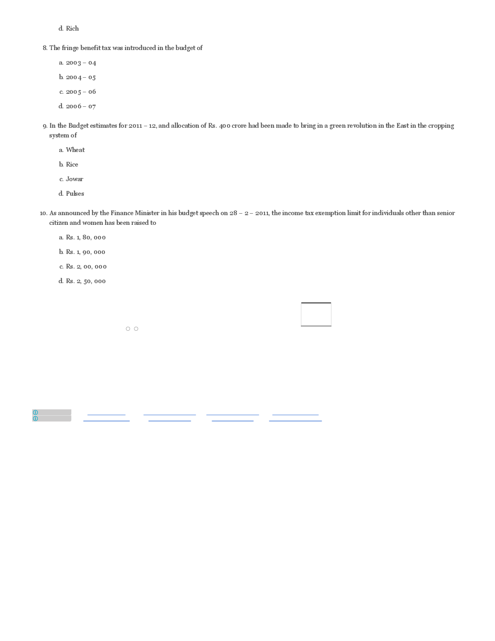 IBPS Clerical General Knowledge Questions With Answers Practice Test 1 To Test 3 - Page 5