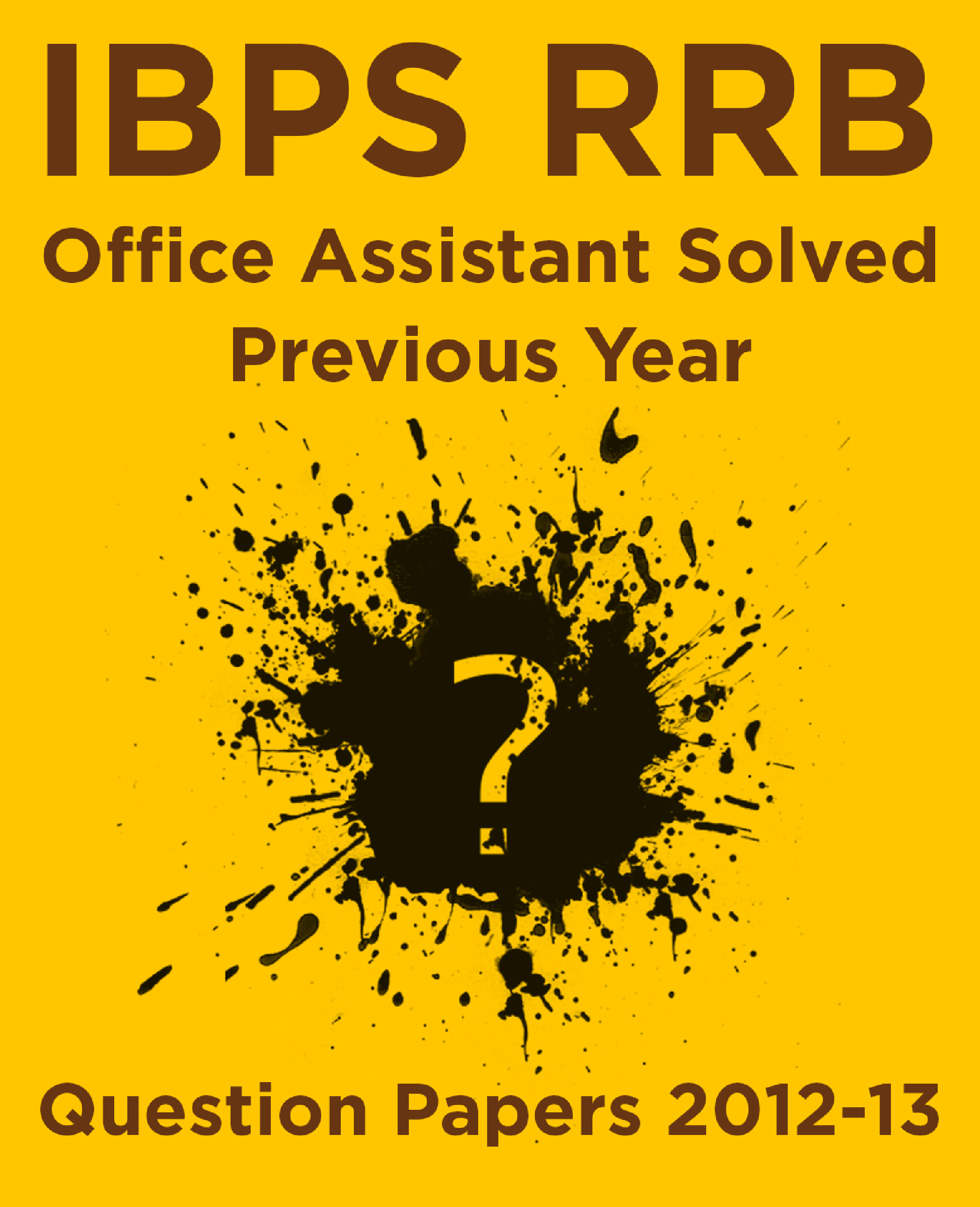 IBPS RRB Office Assistant Solved Previous Year Question Papers 2012-13 - Page 1