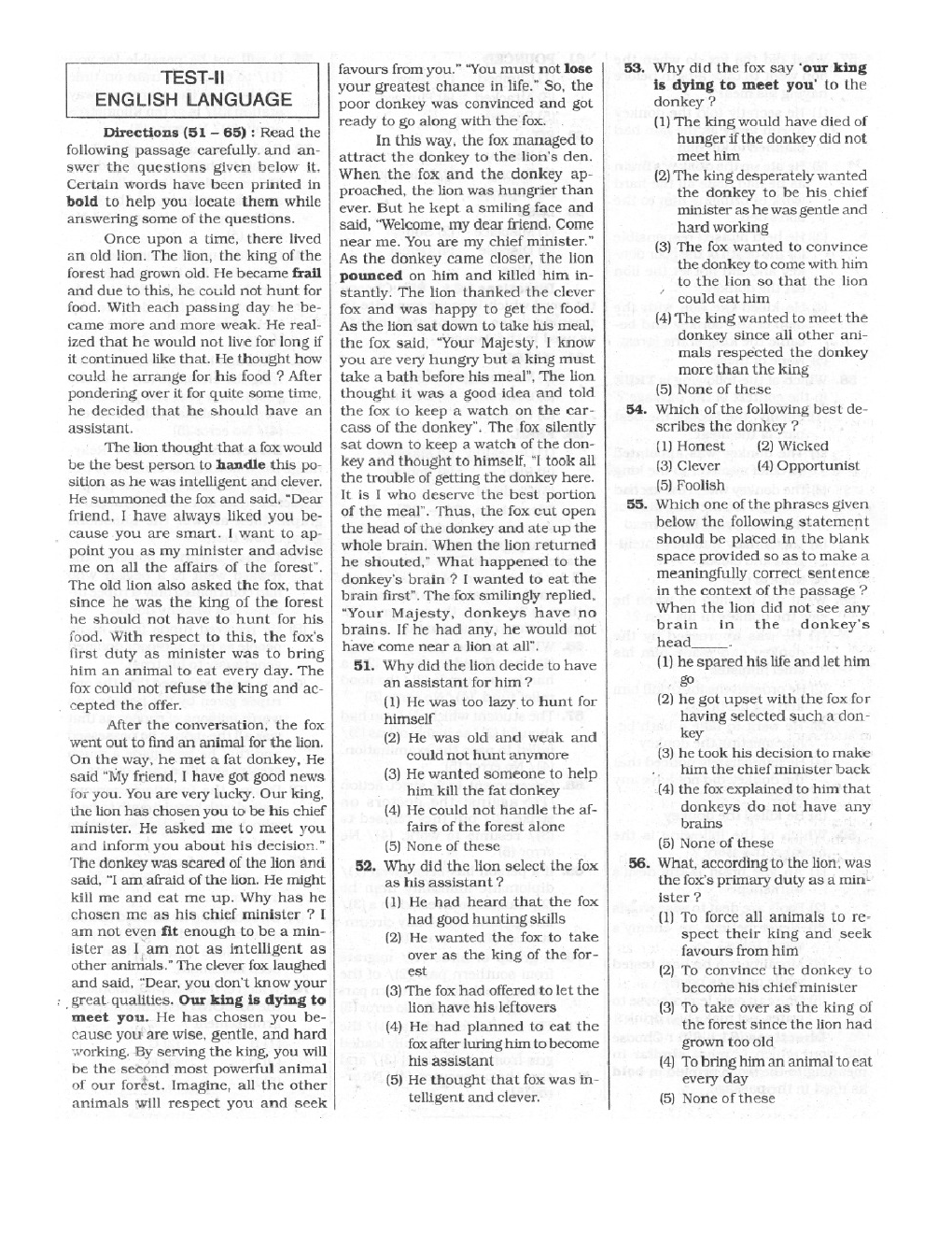 IBPS PO Model Tests Unsolved Paper-1 to Paper-3 - Page 5
