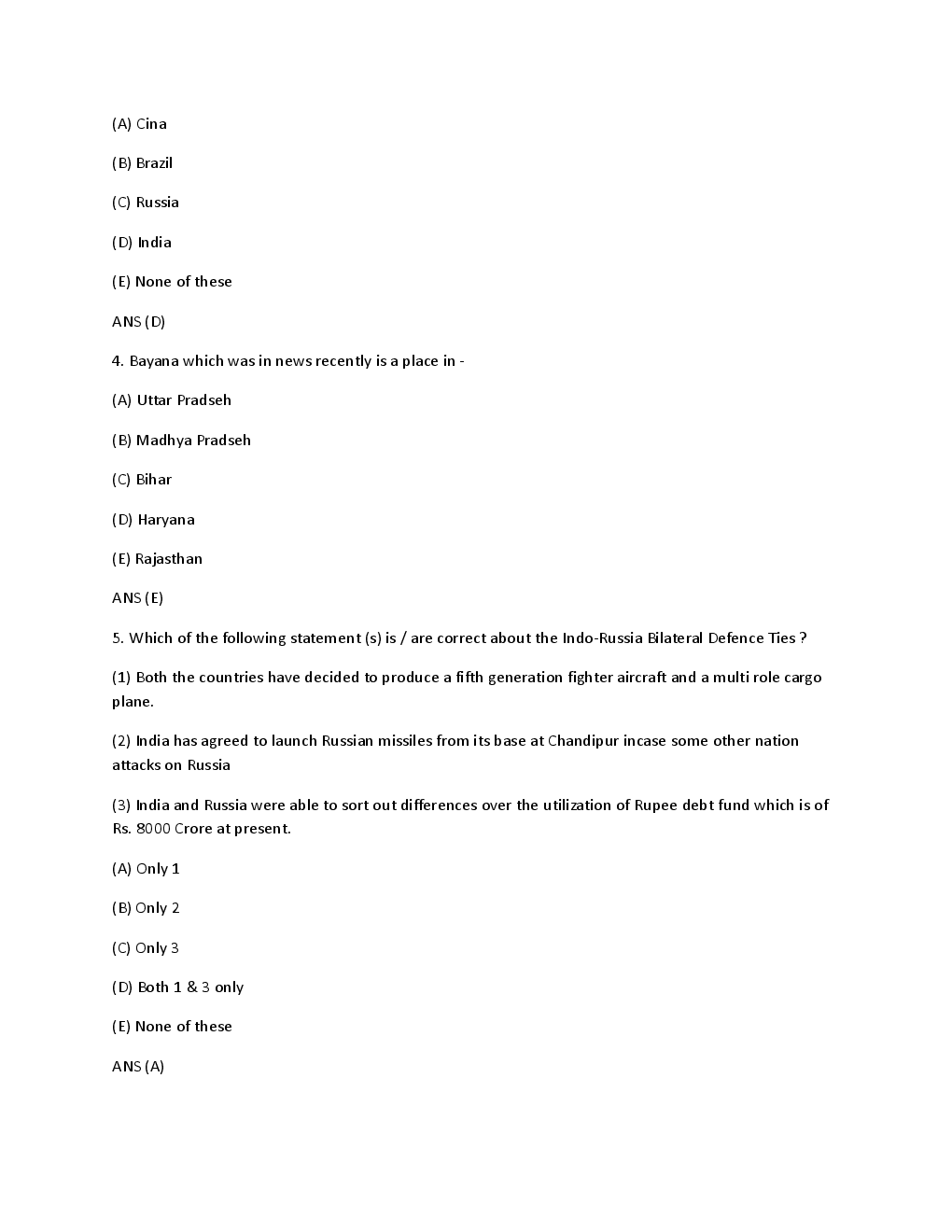 SBI PO Solved Paper (2008-2011)   - Page 3