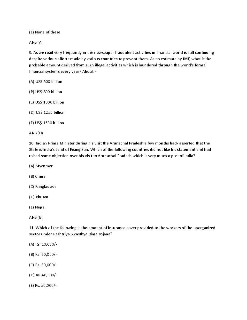 SBI PO Solved Paper (2008-2011)   - Page 5