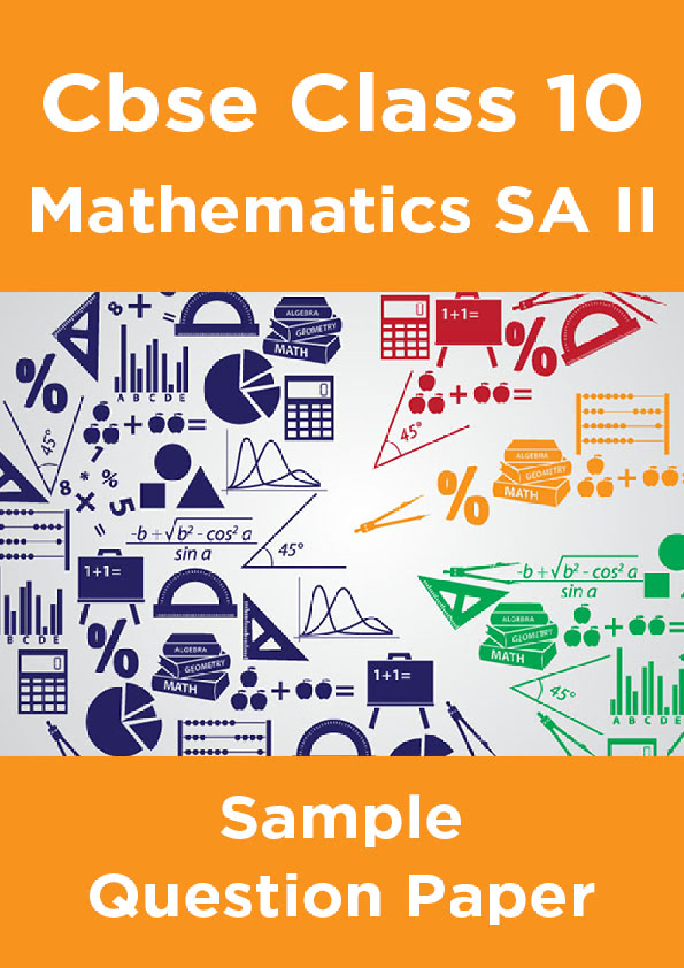 CBSE Class 10 Mathematics SA II Sample Question Paper - Page 1