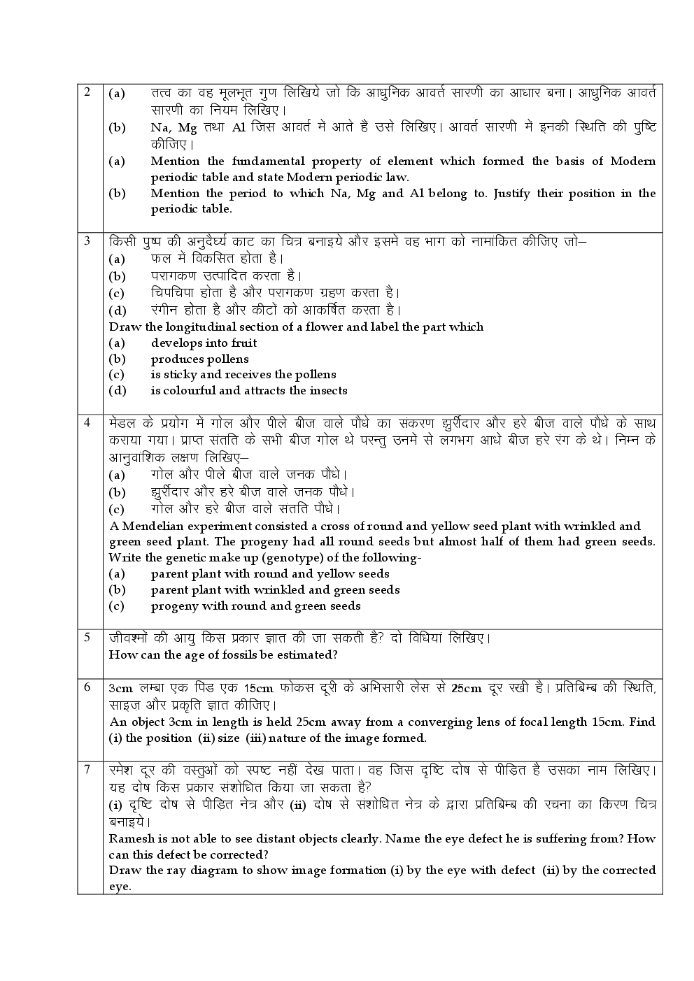 CBSE Class 10 Science SA II Sample Question Paper - Page 4