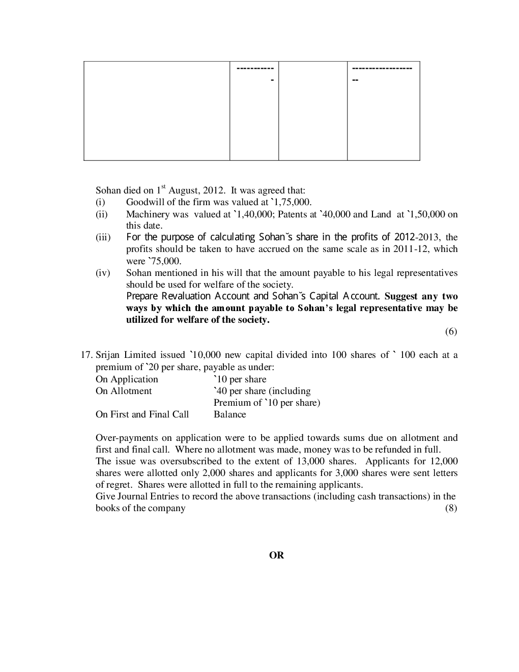 CBSE Sample Question Papers Accountancy With Solutions Class 12 - Page 5