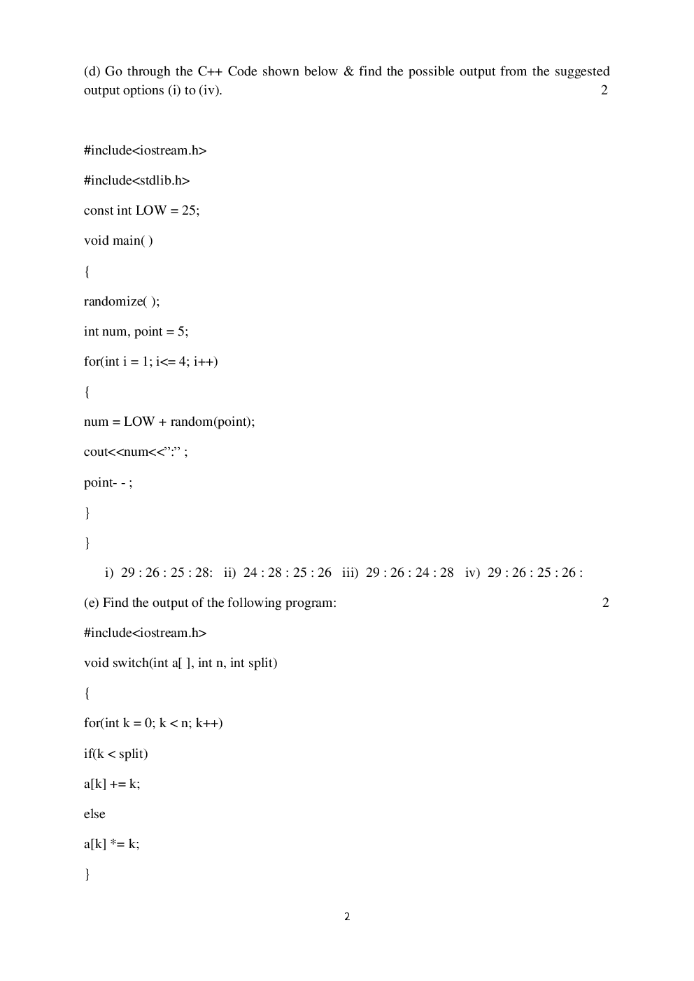 CBSE Sample Question Papers Computer Science With Solutions Class 12 - Page 3