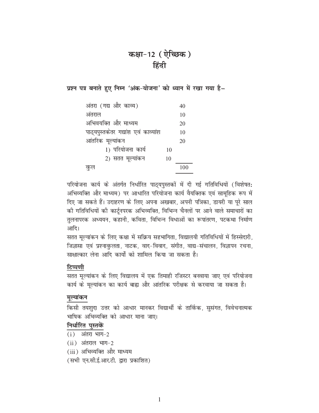 CBSE Sample Question Papers Hindi elective With Solutions Class 12 - Page 2