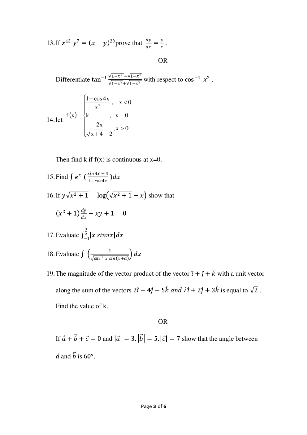 CBSE Sample Question Papers Mathematics With Solutions Class 12 - Page 4