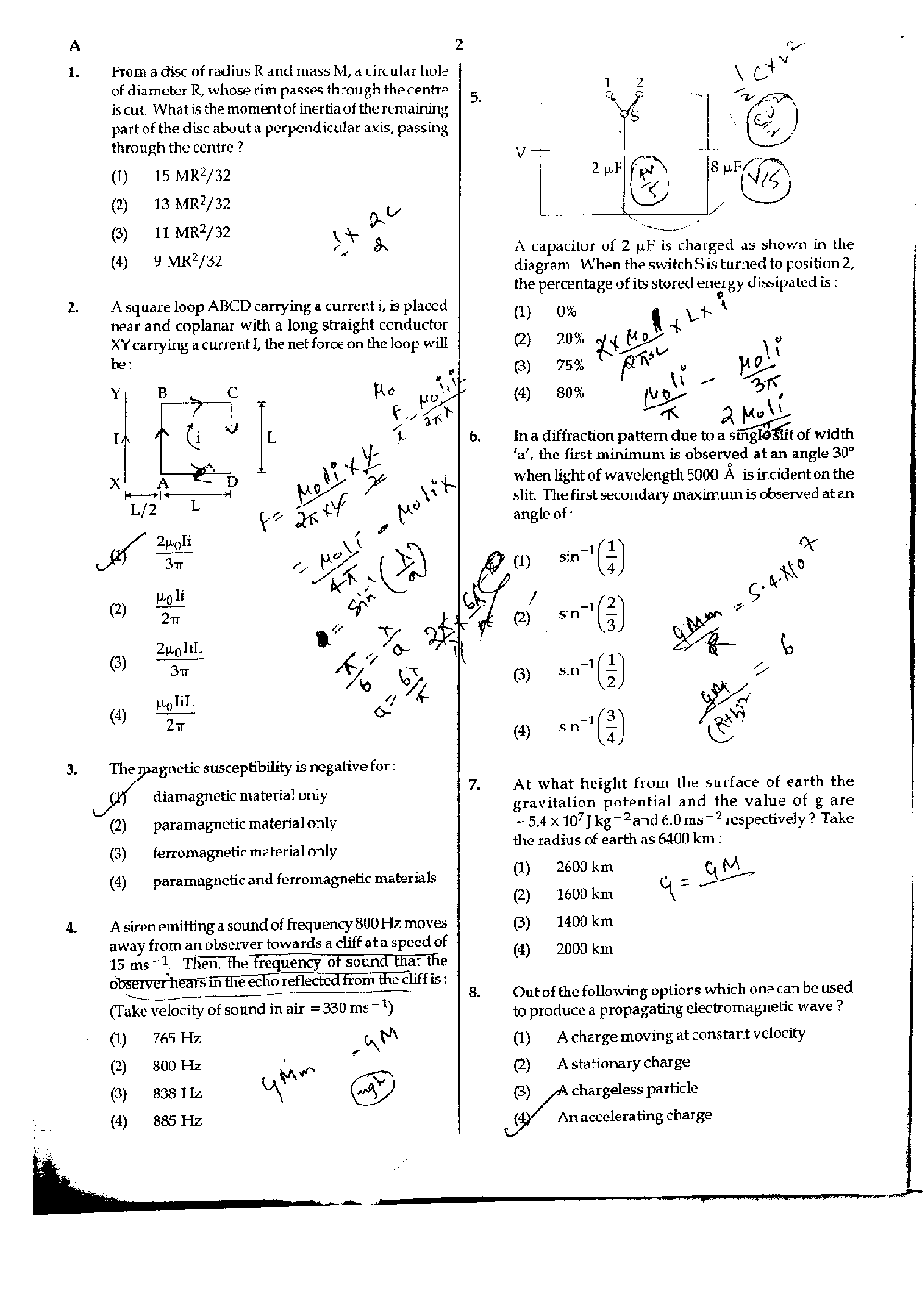 AIPMT Solved Question Paper-Code-A-P-W 2016 - Page 3