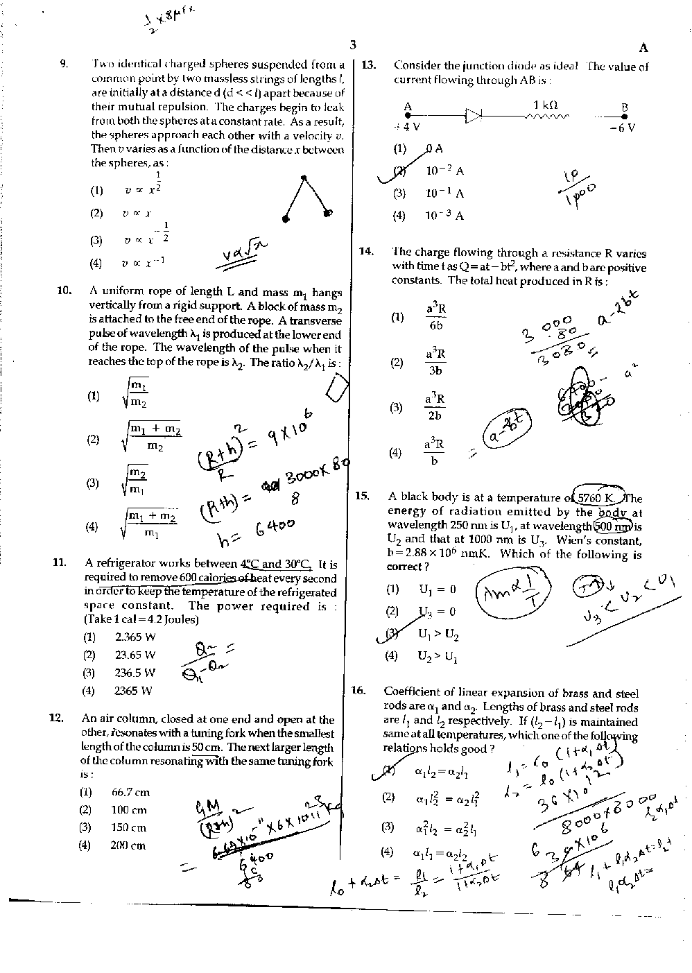 AIPMT Solved Question Paper-Code-A-P-W 2016 - Page 4