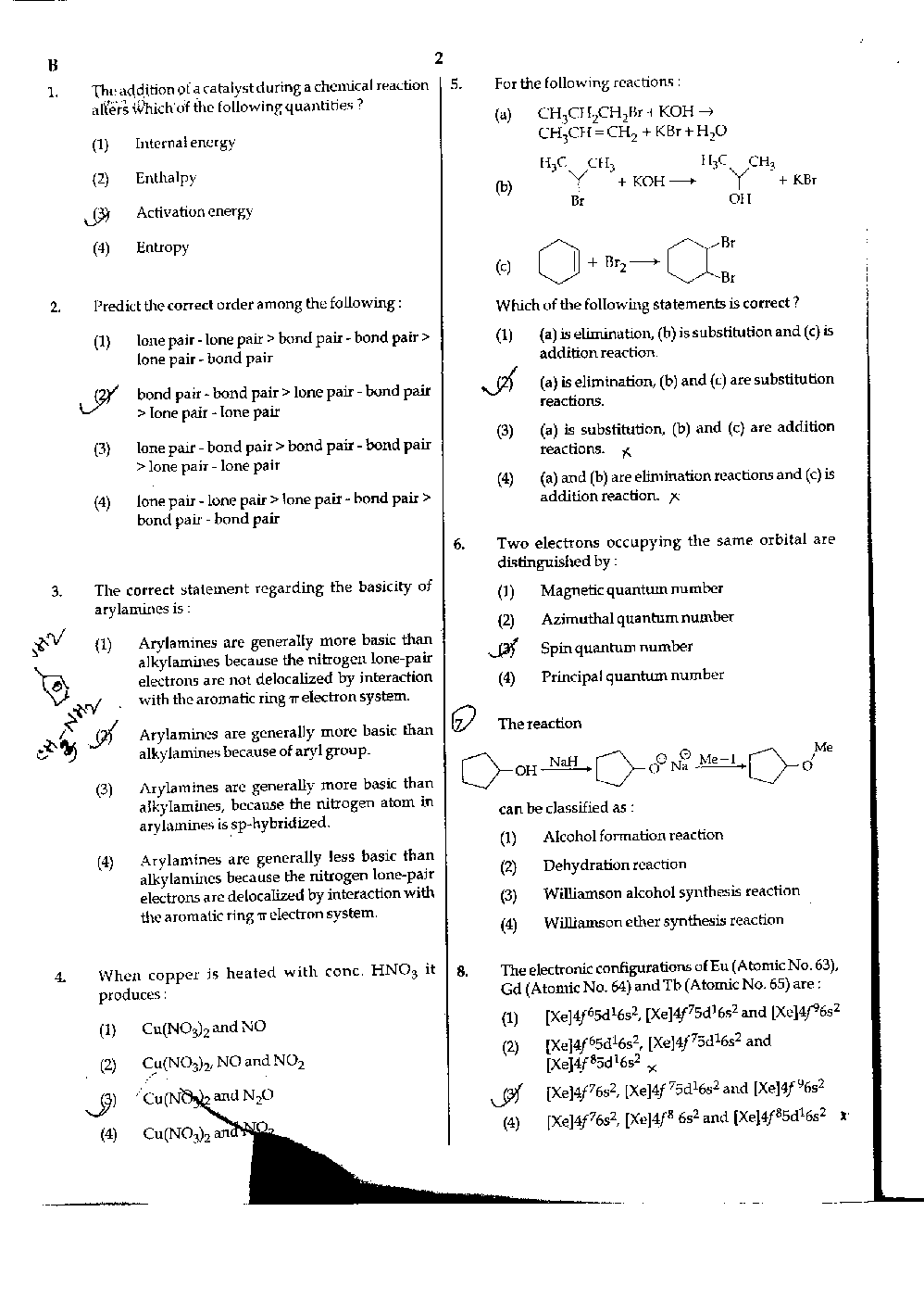 AIPMT Solved Question Paper-Code-B-Q-X 2016 - Page 3