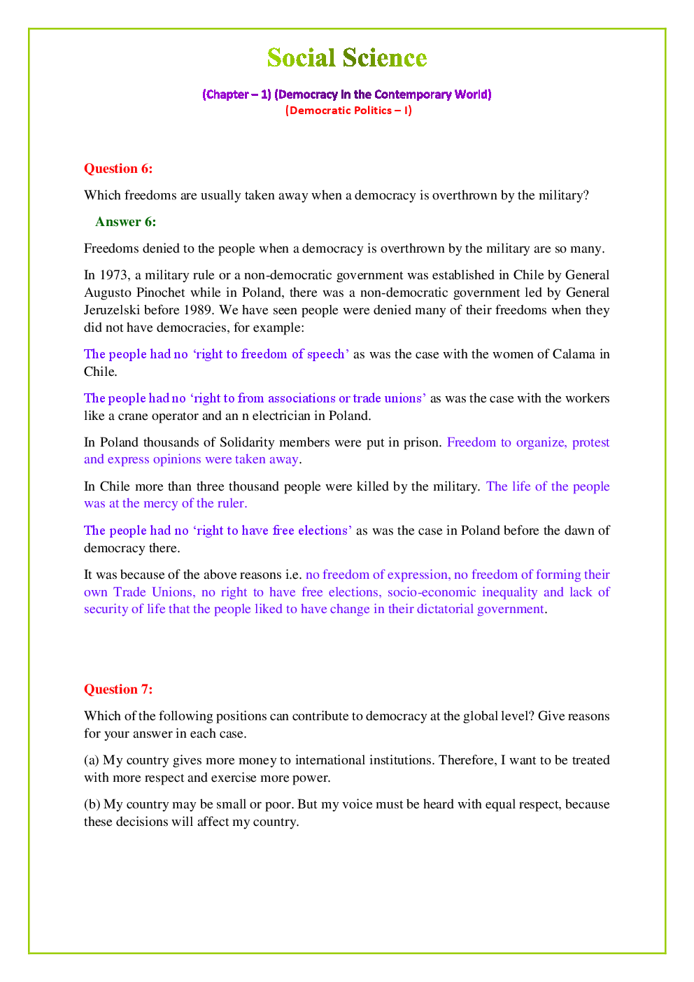 NCERT Civics Textbook Solutions for Class 9th - Page 4