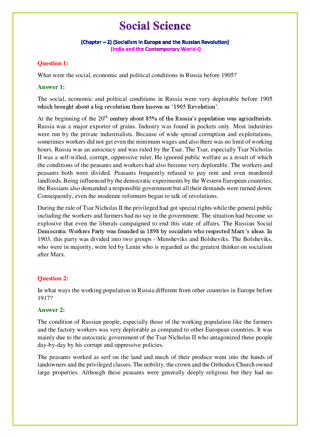 NCERT History Textbook Solutions for Class 9th - Page 5