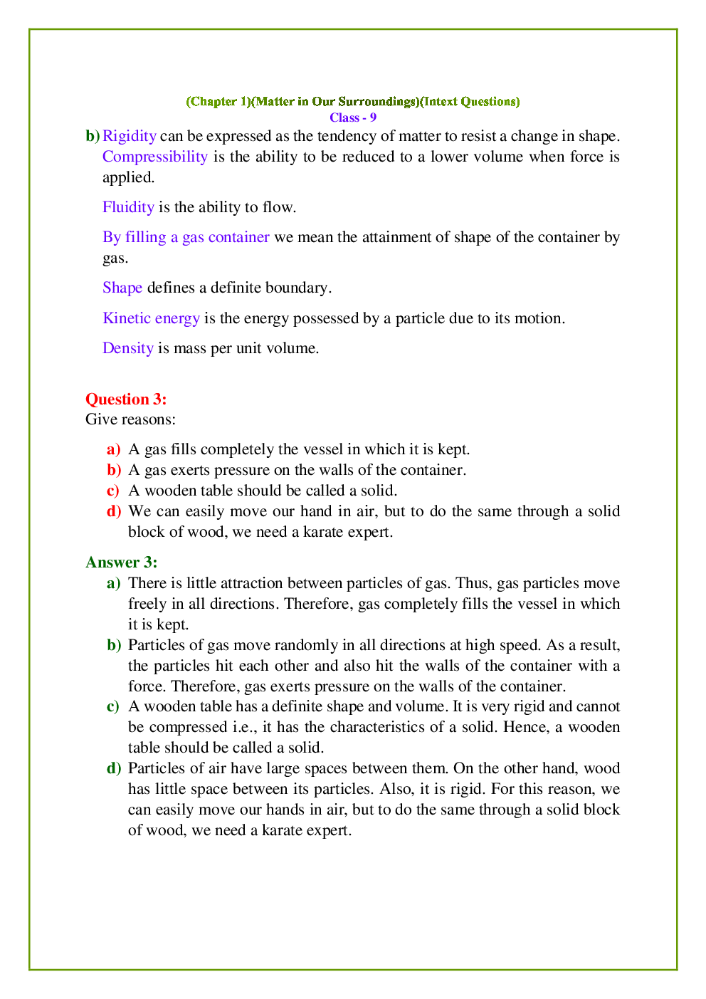 NCERT Science Textbook Solutions for Class 9th - Page 5