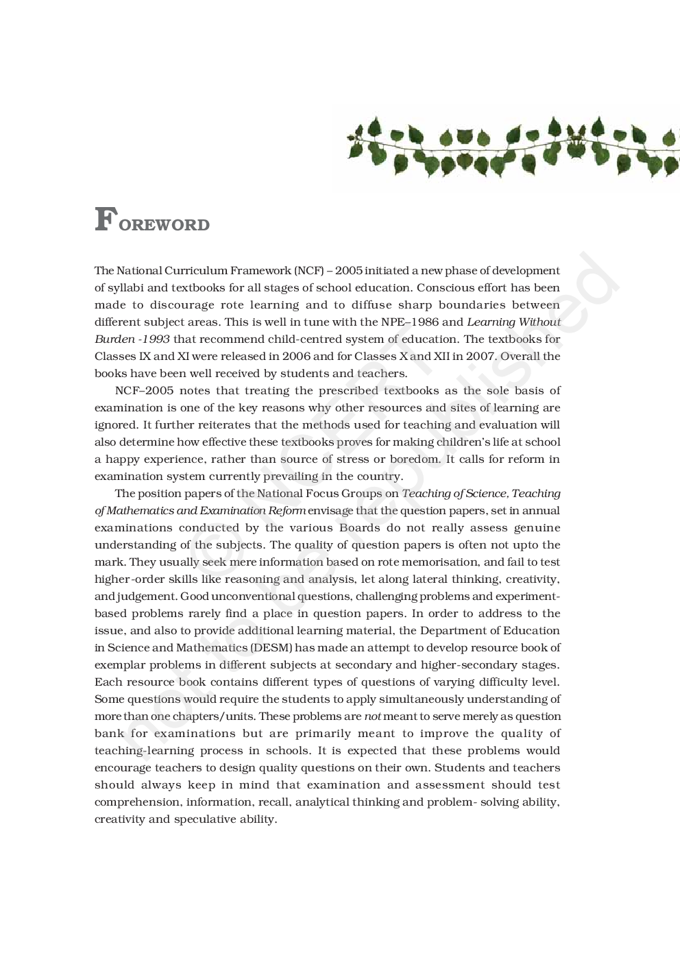 NCERT Exemplar Problems Class XII Biology - Page 2