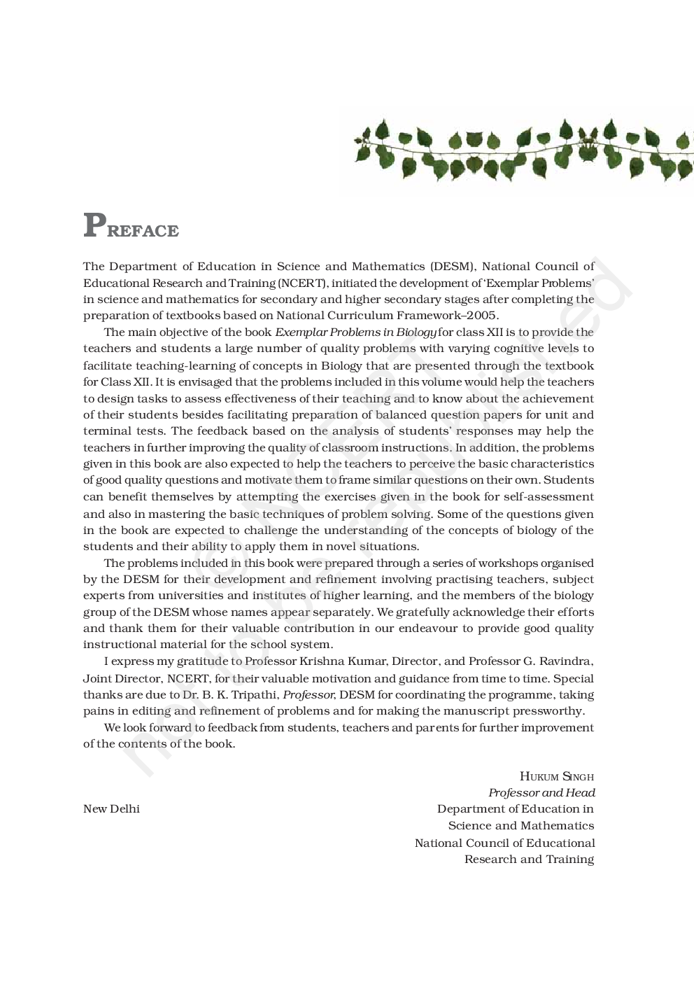 NCERT Exemplar Problems Class XII Biology - Page 4