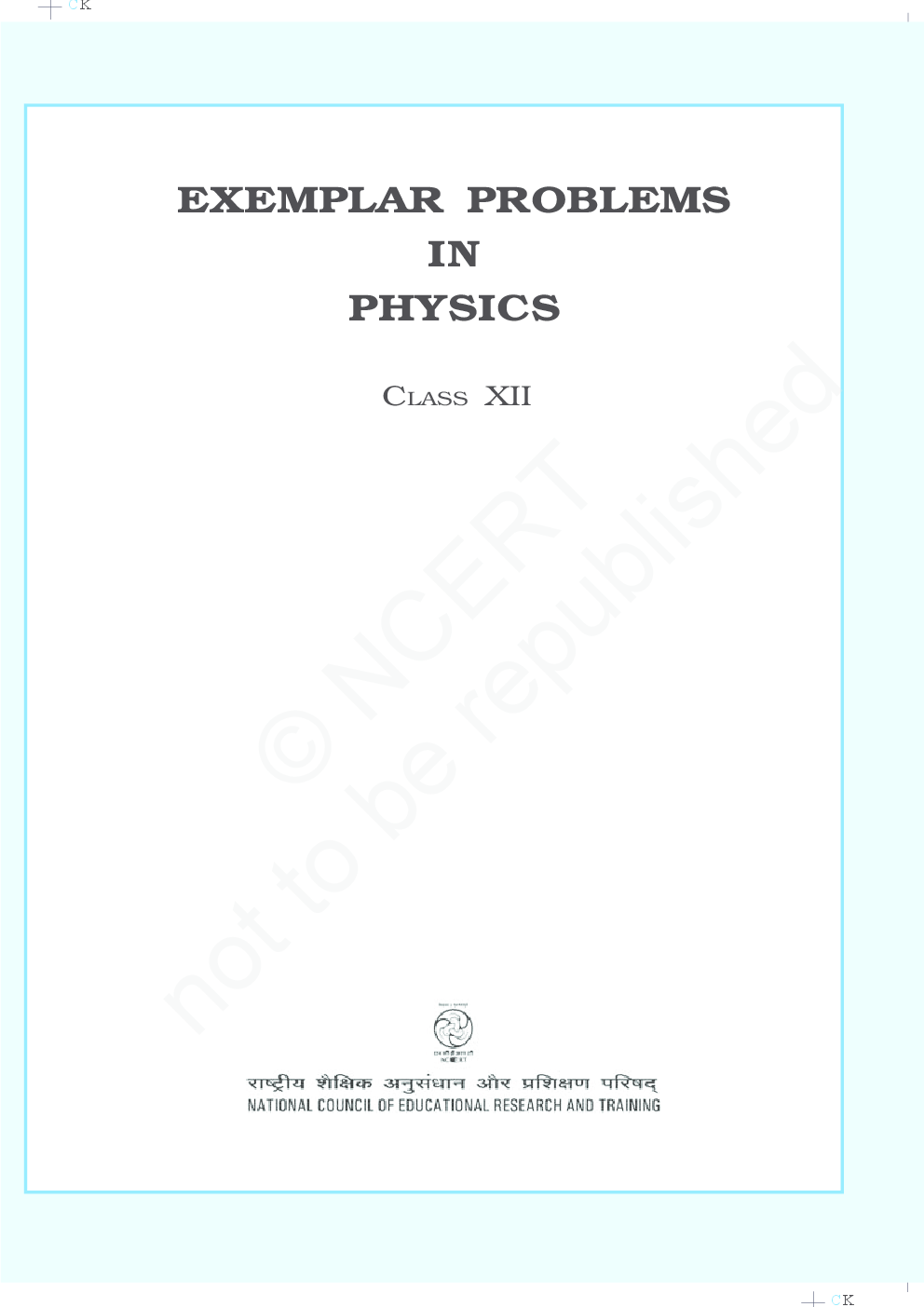 NCERT Exemplar Problems Class XII Physics - Page 2