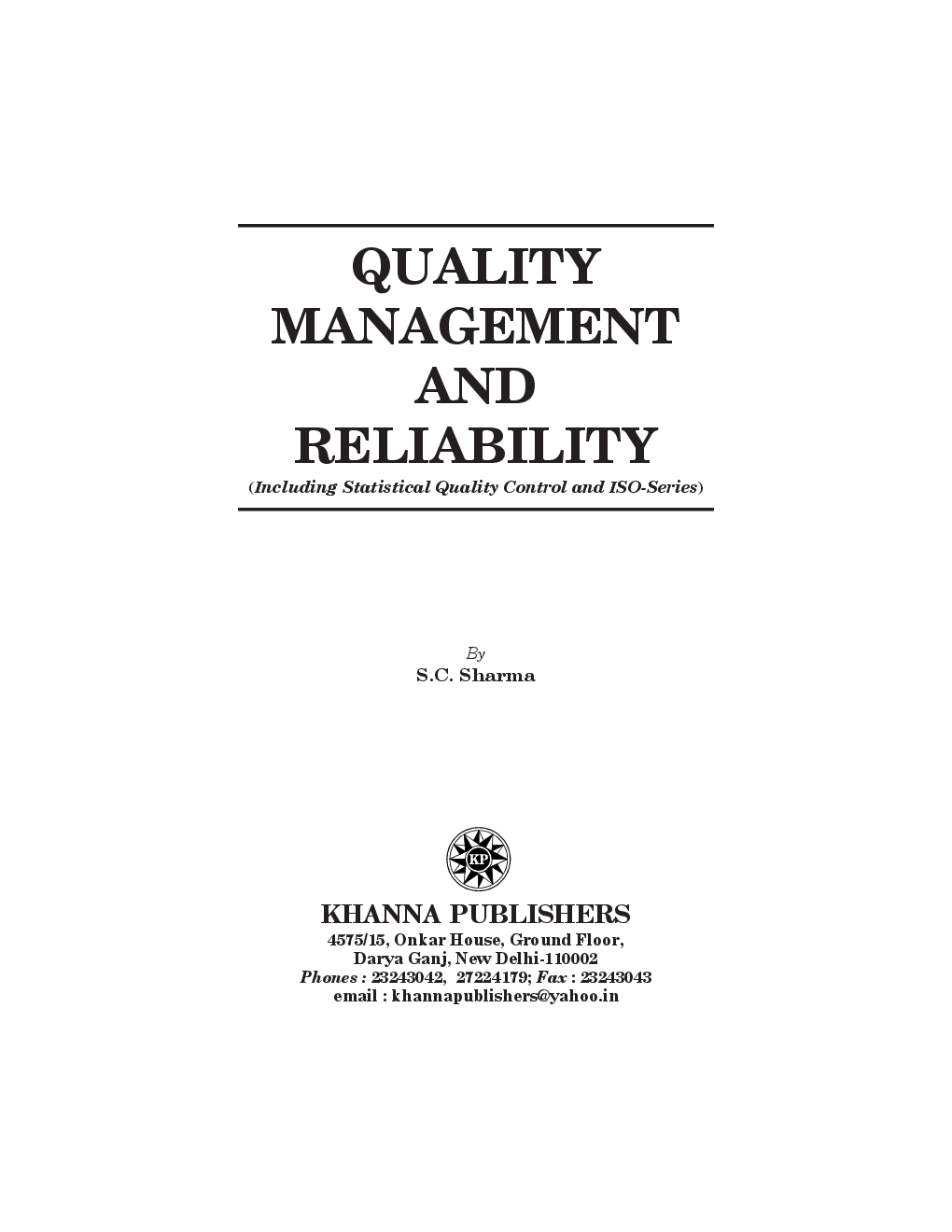 Quality Management and Reliability - Page 4