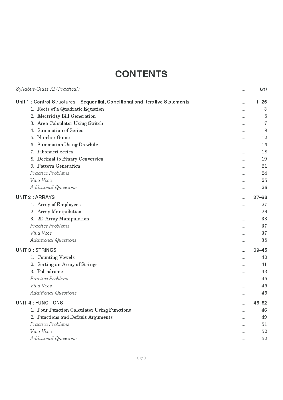 A Practical Workbook For Computer Science (C++) Class 11th  New 2014 - Page 5
